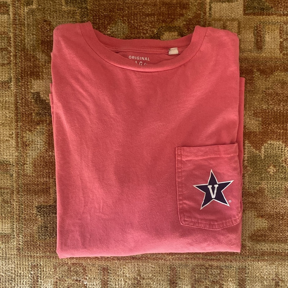 Vanderbilt University Long Sleeve Pocket Tee T-Shirt Small